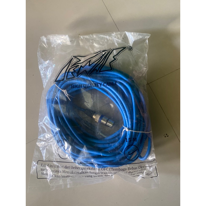 kabel mic mono panjang 15meter