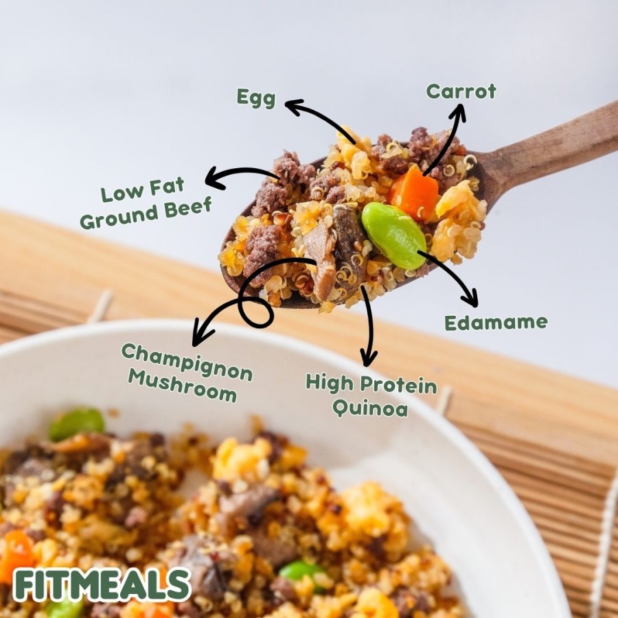 

Fit Meals Quinoa Japanese Fried Rice Yakimeshi Nasi Goreng Diet Sehat High Protein Low Calorie