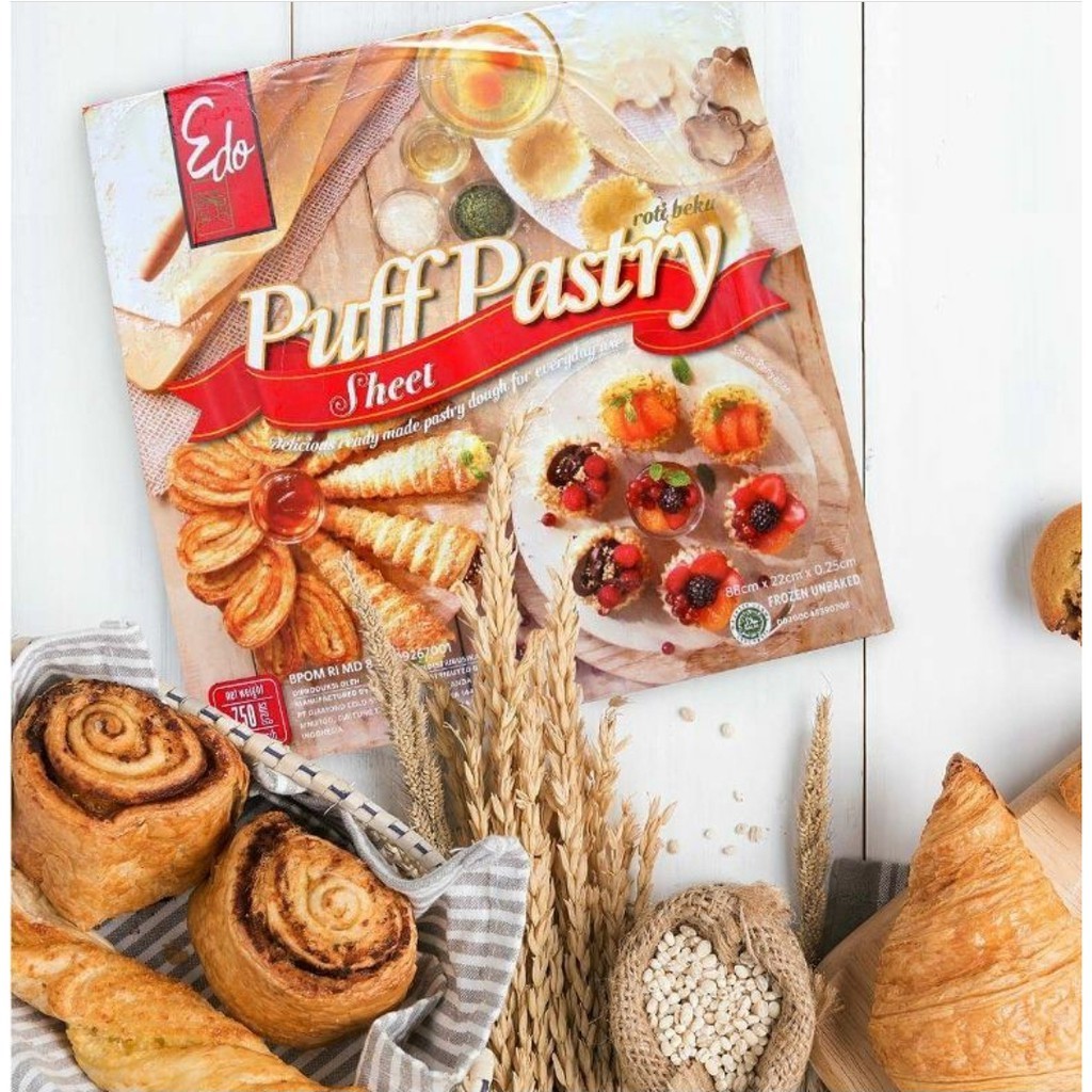 EDO Puff Pastry 750 Gram - Pastry sheet instan