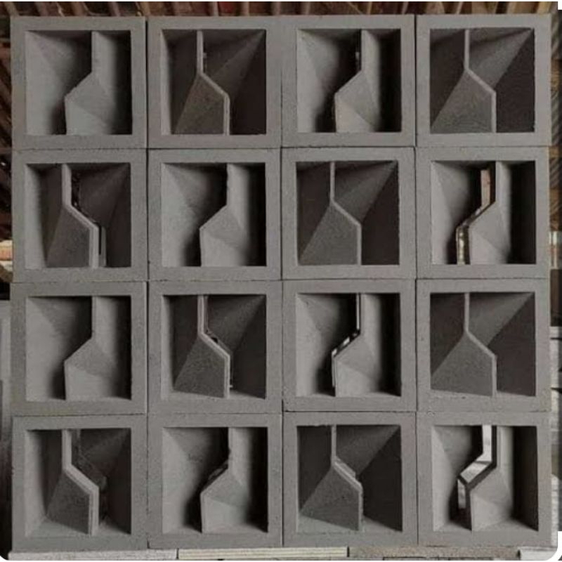 Roster beton minimalis murah, roster motif, roster lubang angin, roster beton warna abu