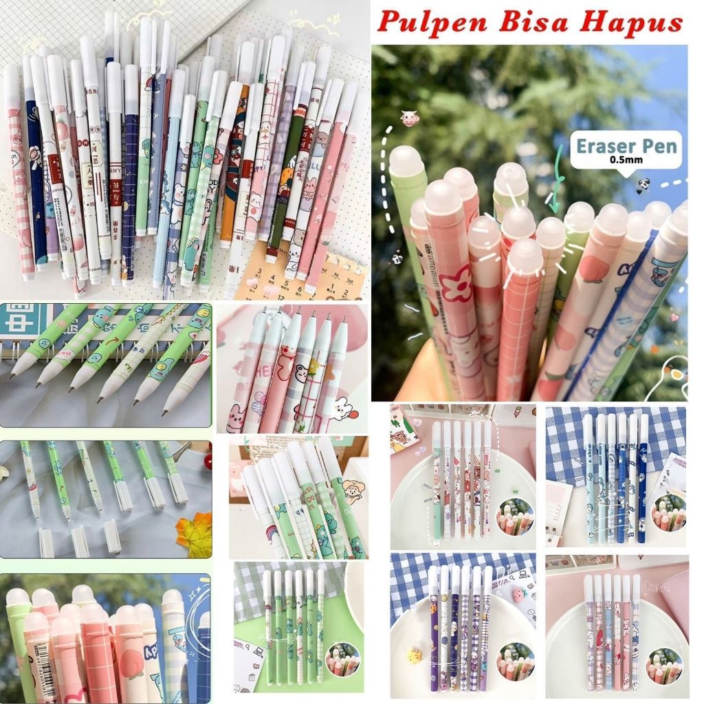 

PULPEN BISA DIHAPUS | ERASER PEN | Harga per Lusin | 1 Bungkus isi 12