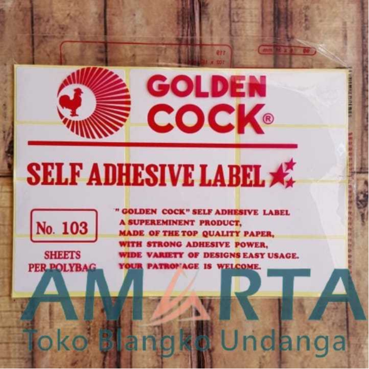 

Label Golden Cock No 103 Murah Meriah
