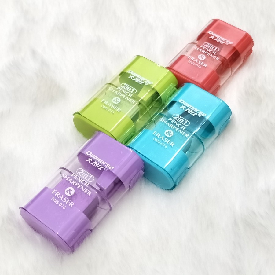 

DAIMARSE - RAUTAN + SETIP / PERUNCING + PENGHAPUS / SHARPENER + ERASER DMS-076