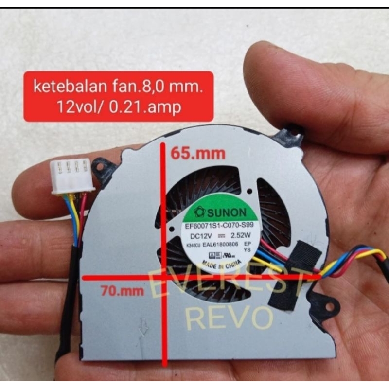 FAN DC BLOWER 12 v / 0.07 amp / KIPAS BLOWER DC 6x6 cm