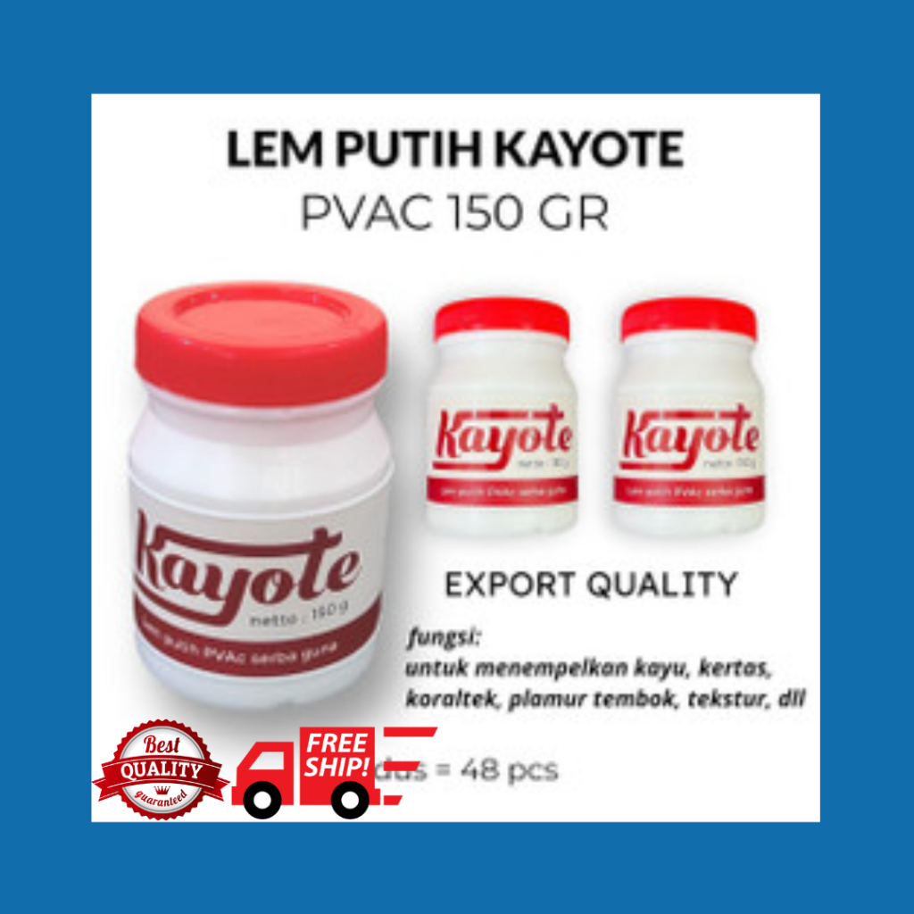 

LEM PUTIH PVAC KAYOTE 150GR