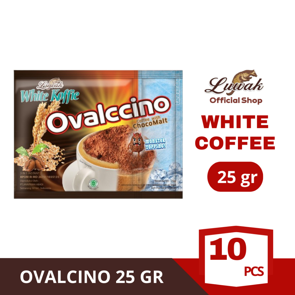 

Kopi Luwak White Koffie Ovalcino Renceng 25gr