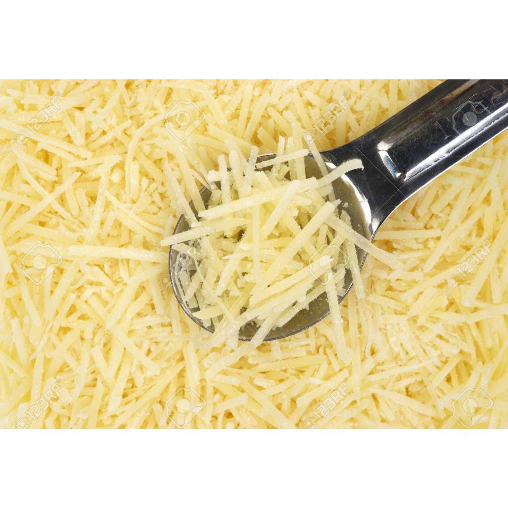 

SHREDDED PARMESAN CHEESE FONTERRA 1,5KG NEW ZEALAND KEJU PARUT KASAR