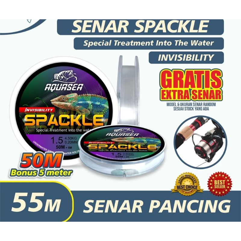 senar pancing spackle senar kuat anti kriting