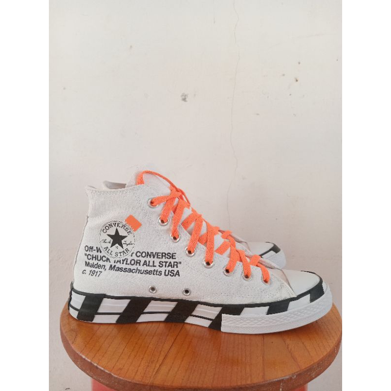 sepatu second branded convers x off white chuck taylor