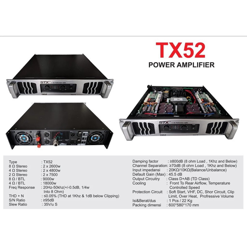 Amplifier Merk STX Type TX52