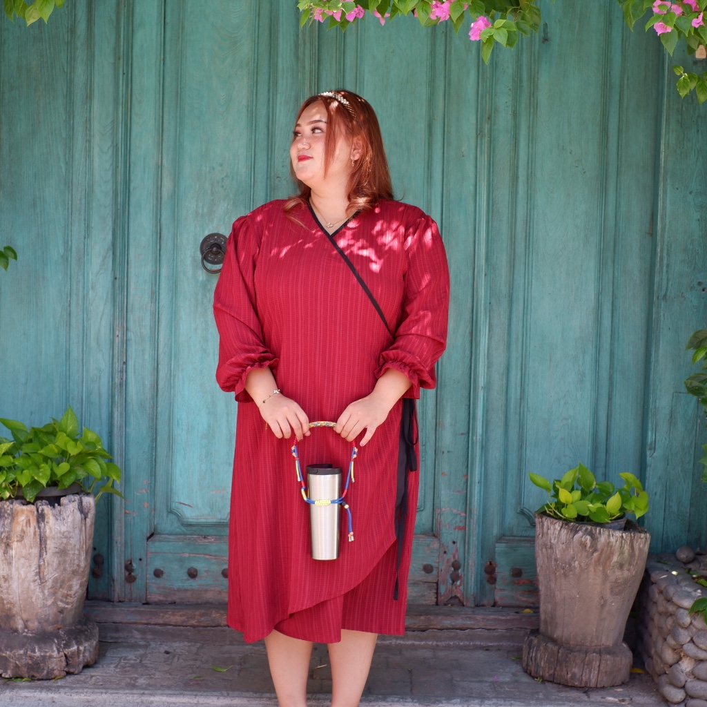 Fara Dress kimono | Bigsize Jumbo plussize curvesize casual dress wanita formal aesthetic