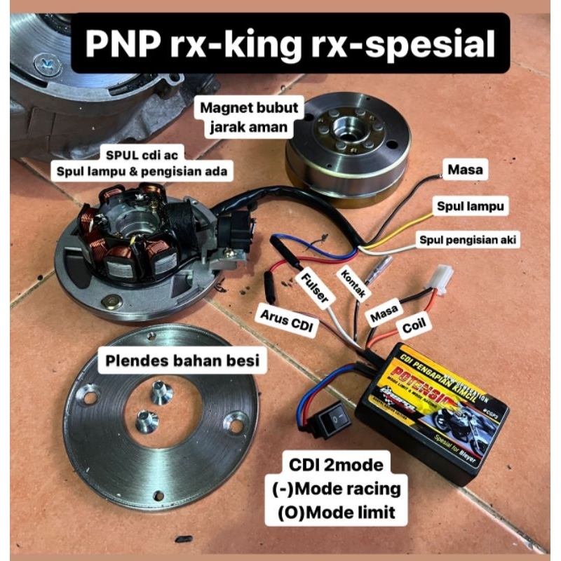 PAKET BLEYER MAGNET KIMCIL RX KING PLUS CDI LIMIT MAGNET KIMCIL PNP RX KING