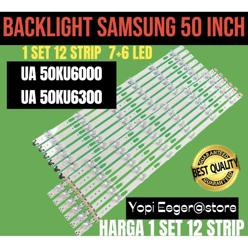BACKLIGHT TV LCD LED SAMSUNG 50 INCH UA-50KU6000- UA-50KU6300 BACKLIGHT TV SAMSUNG 50 INCH
