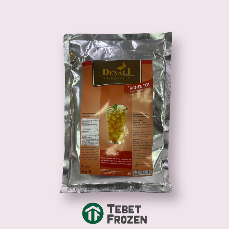 

DENALI LYCHEE TEA POWDER 1KG - TEBET FROZEN