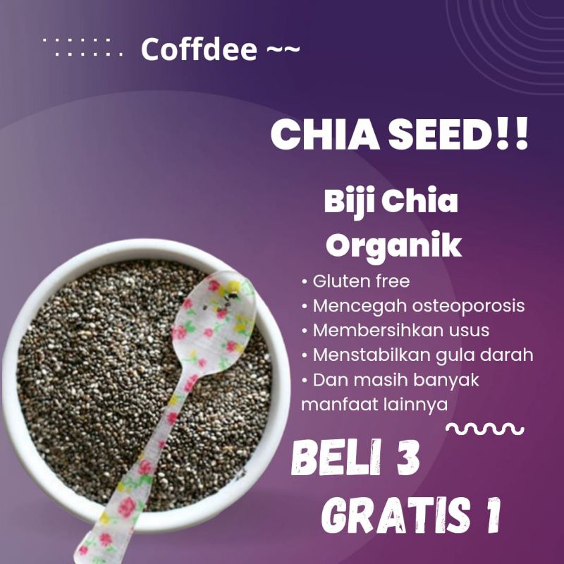 

BELI 3 GRATIS 1 - Chia Seeds - Biji Chia