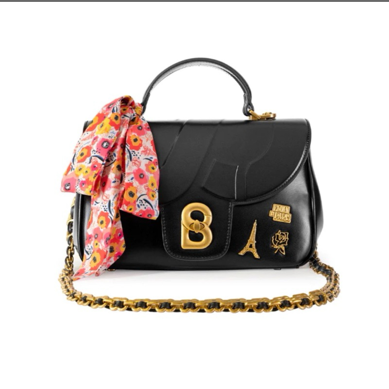 Alma Emily in Paris Bag (Black) Buttonscarves