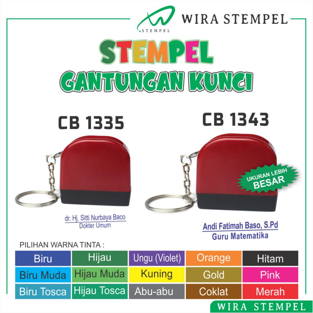 

Stempel Nama Dokter Bidan Perawat Apoteker Cap Stampel Flash Gantungan Kunci stamp CB4313 & CB3513