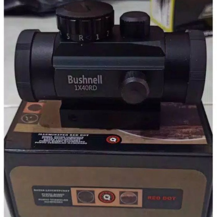 Terlaris dan Termurah Riffile Scope Bhusnell 1x4 RD nyala Merah