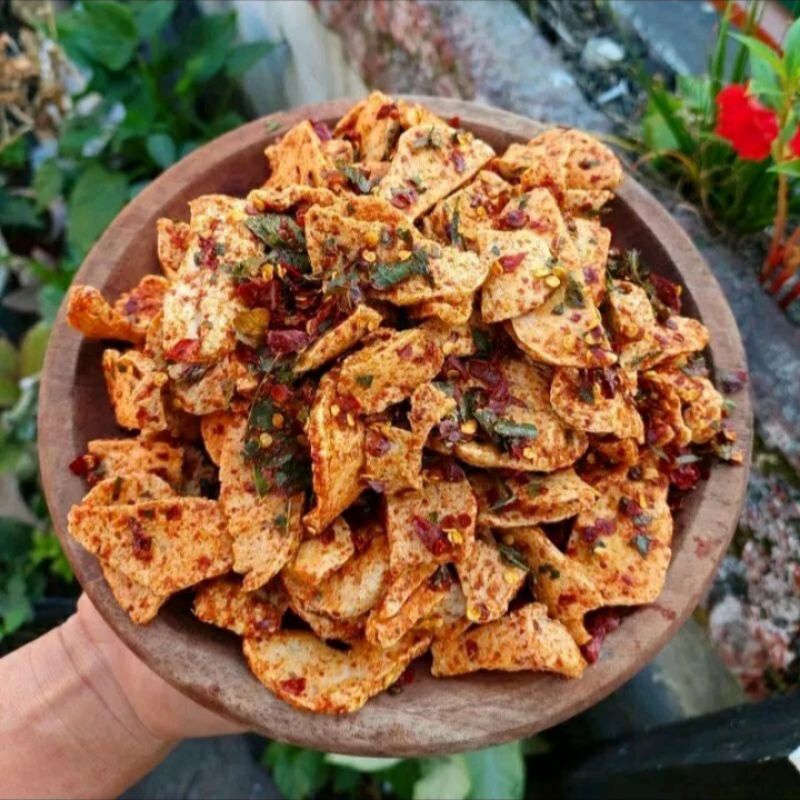 

basreng pedas daun jeruk 500g di jamin nagih gih gih