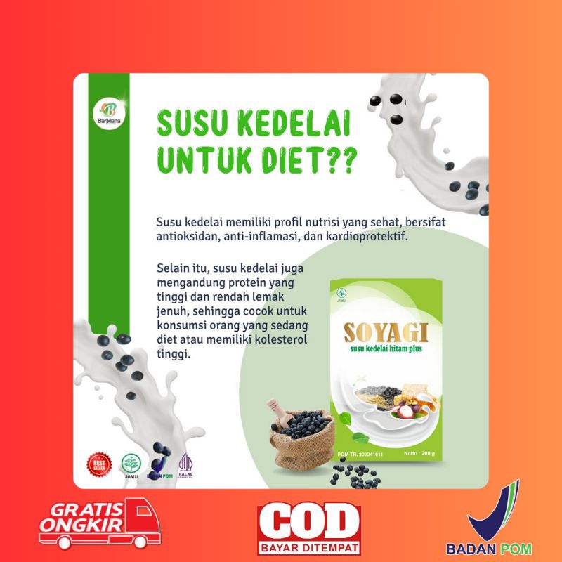 

Pertama Di Indonesia Soyagi Susu Sari Kedelai Hitam Plus Herbal Menurunkan Berat Badan Diet Sehat