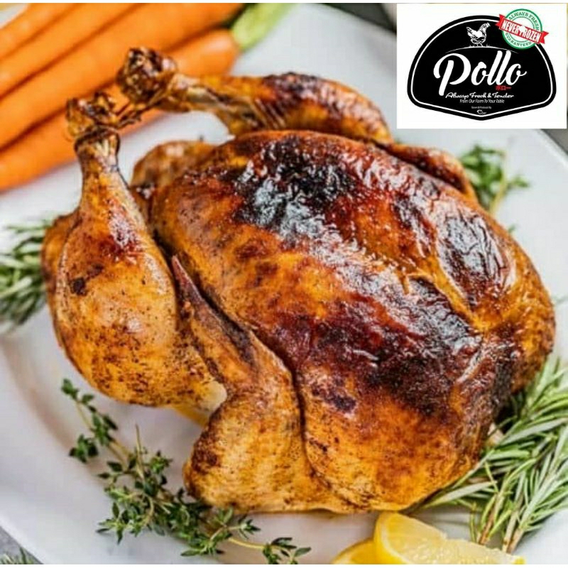 

Ayam Panggang Berbumbu - Roast Chicken - Pollo Chicken 800-900gr (Ayam Mentah Berbumbu) Smoke House
