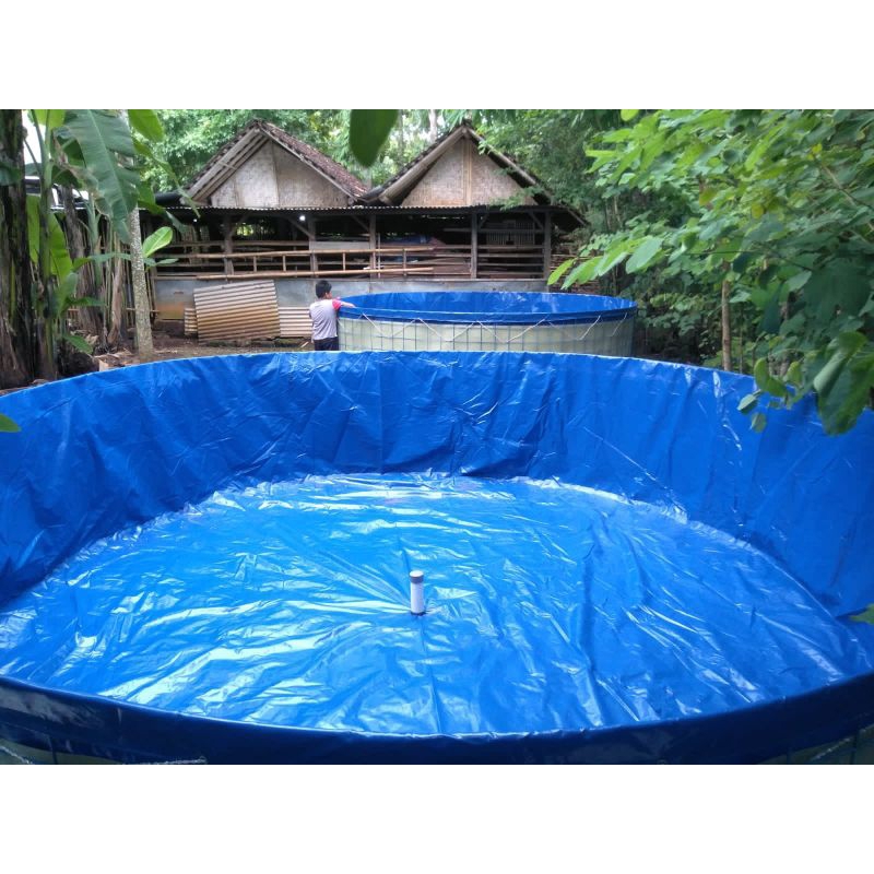 Kolam Terpal Bulat D4 T1 diameter 4 tinggi 1