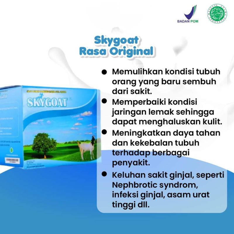 

SKYGOAT PUTIH SUSU KAMBING ETAWA ASLI ORIGINAL 100% TERBAIK DI KELASNYA