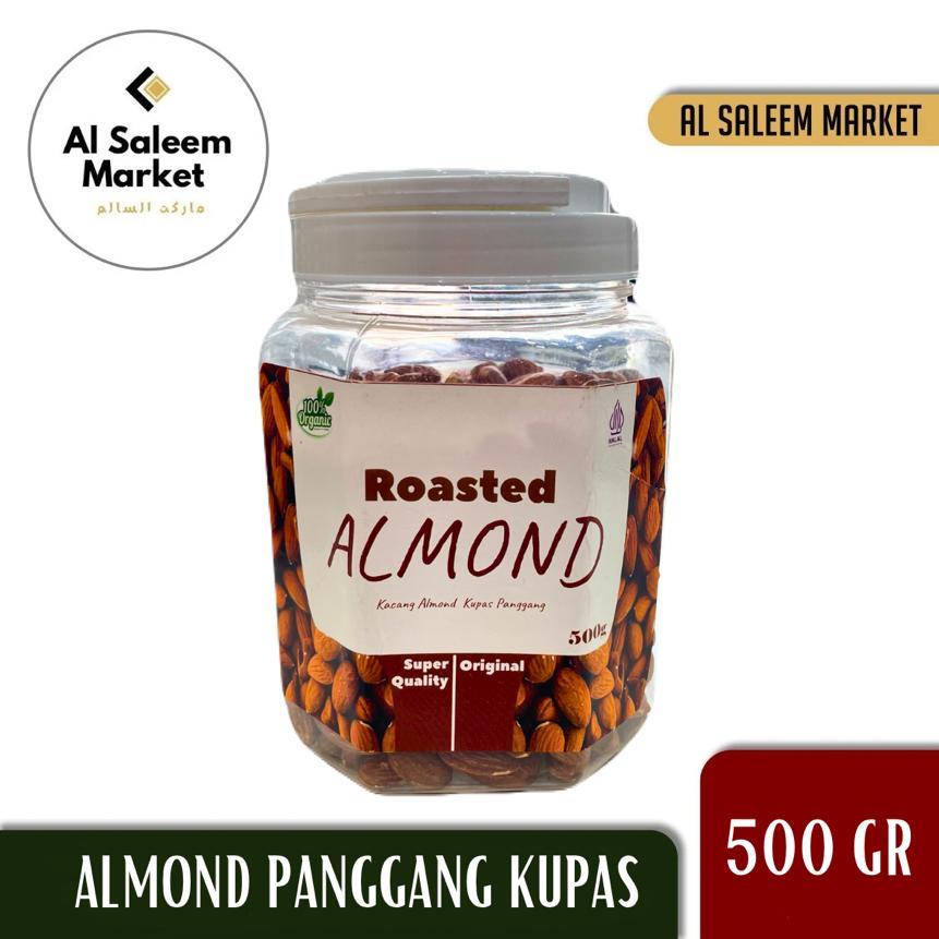 

KACANG ALMOND PANGGANG KUPAS – ROASTED ALMOND 500GR TOPLES