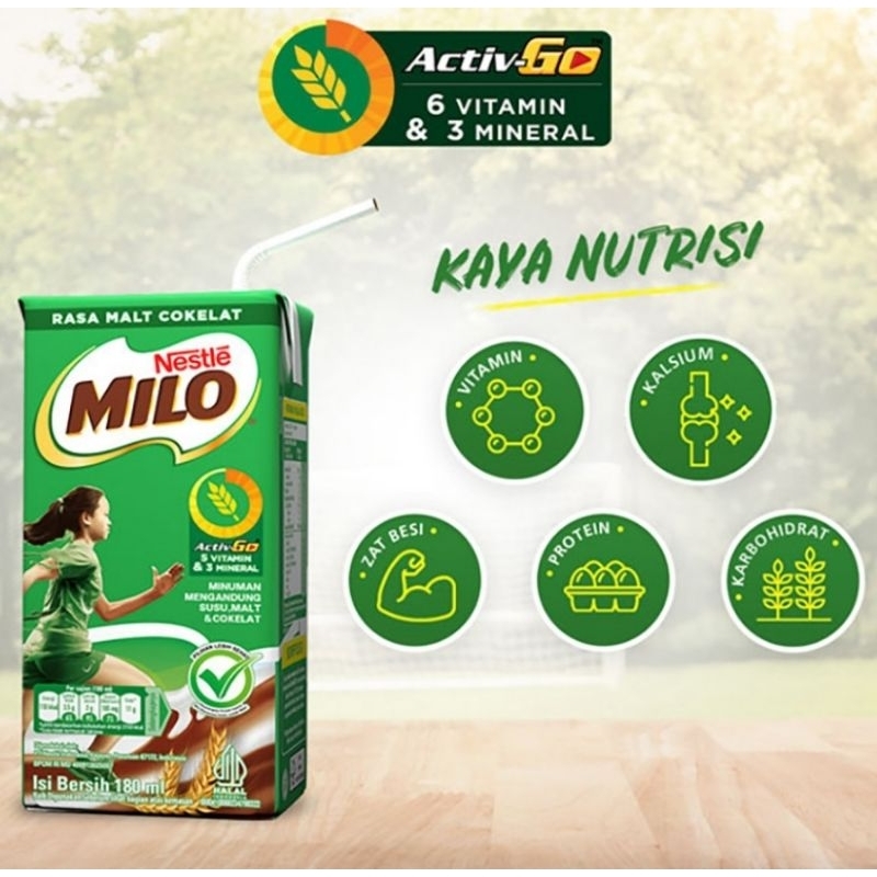 

MILO Activ-Go Cokelat UHT 180ml