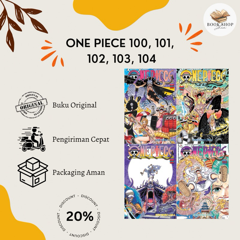 Komik One Piece Vol 100, 101, 102, 103, 104