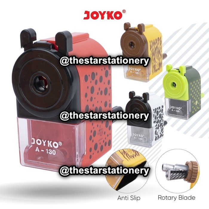 

(1 Biji) Rautan Meja Joyko A-130 Savanna 9 x 4.2 x 8.5 cm / Sharpener Joyko A130 / Rautan Putar Joyko A 130
