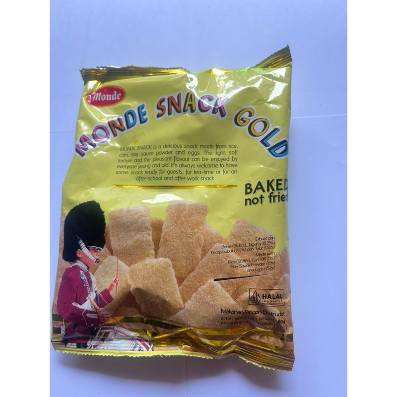 

monde snack gold 60 gr