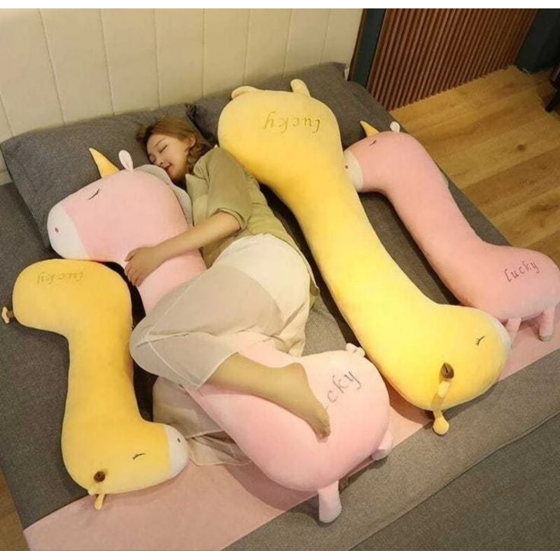 120cm Guling Dewasa Unicorn Jumbo bahan plush halus dan lembut