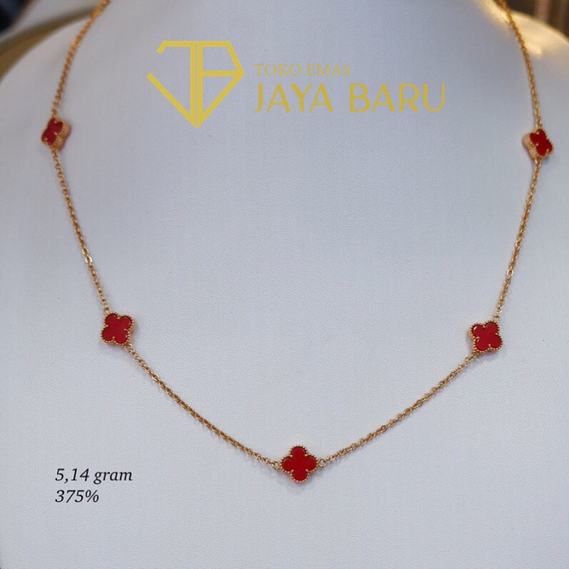 kalung van cleef merah