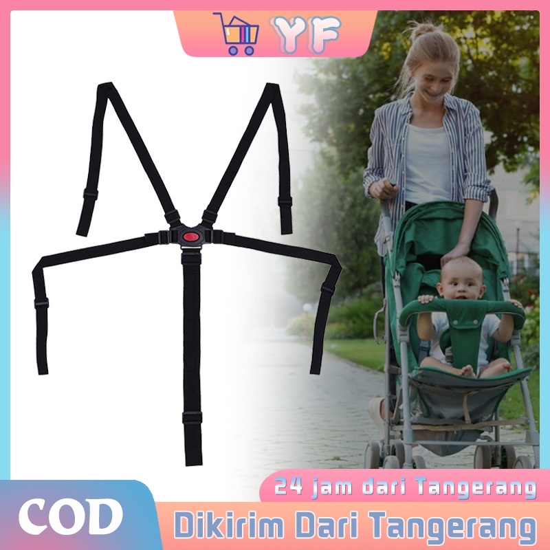 Sabuk Pengaman Stroller Lima Poin Bayi Seat Belt Baby Chair Aksesoris Stroller Bayi