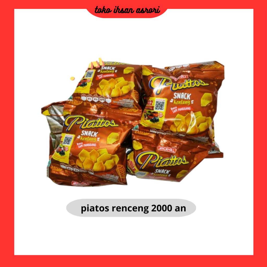 

PIATTOS SNACK KENTANG SAPI PANGGANG RENCENG 2000