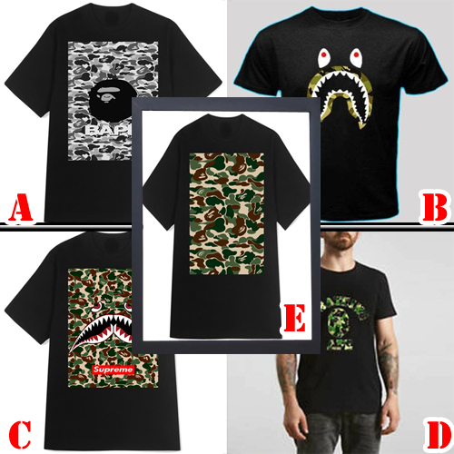 Kaos A Bathing Ape BAPE Tshirt 100% Cotton
