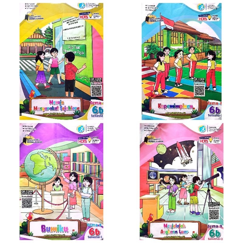 LKS SD MI TEMATIK KELAS 6 TEMA 6 7 8 9 SEMESTER 2 GENAP KURIKULUM 2013 K13 | ZAMRUD