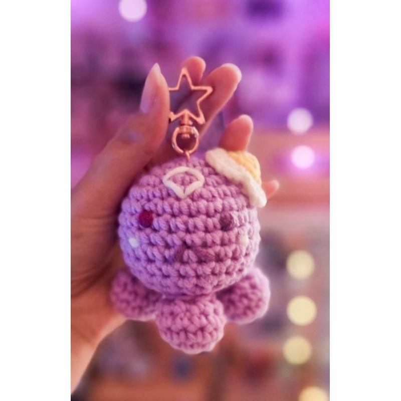 [READY STOK] Nijisanji EN Noctyx Uki Violeta Stargazer Amigurumi Keychain Gantungan Kunci Ganci