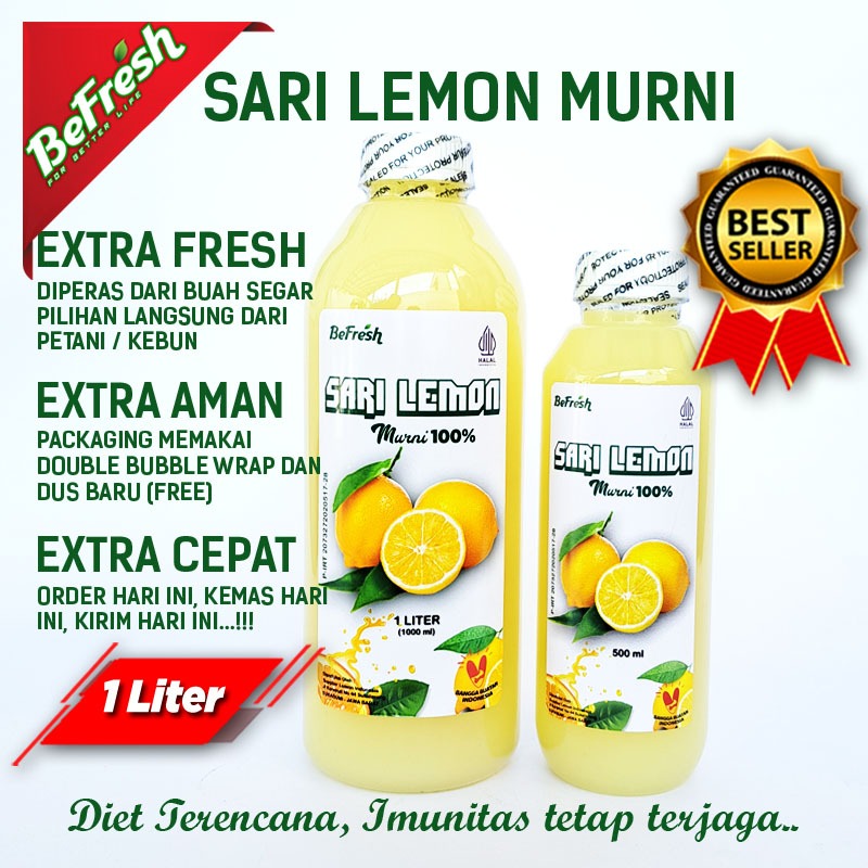 

Sari Lemon / Air Lemon Murni / Pure lemon Juice BeFresh 100%