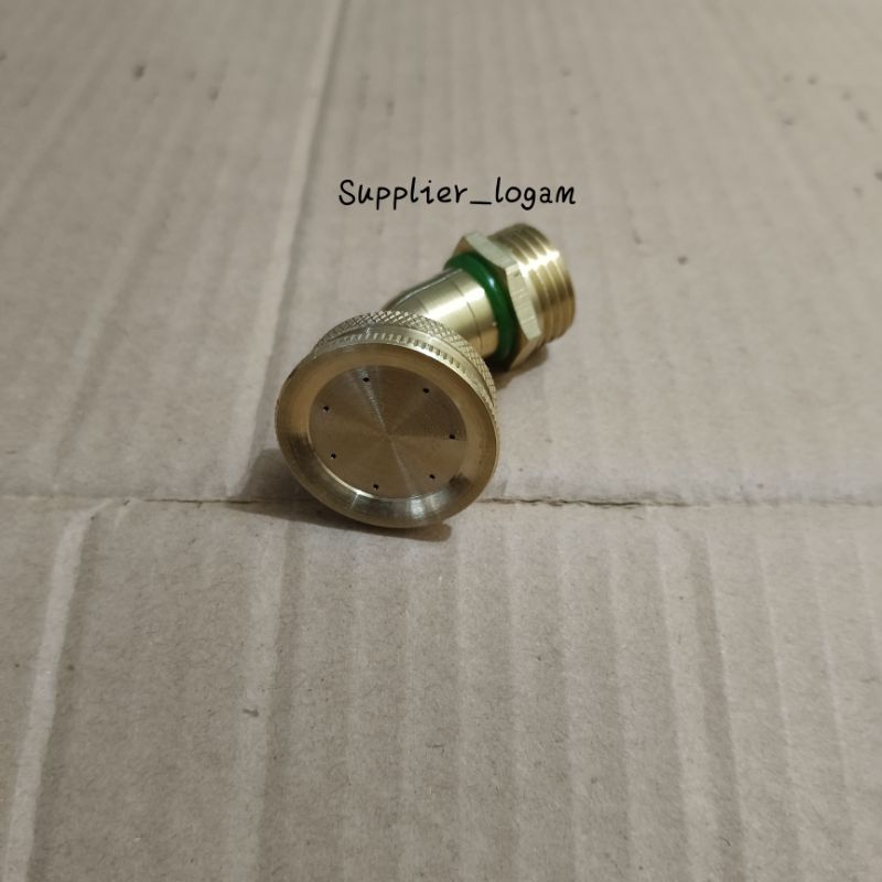 Spuyer Nozzle Sprayer Kabut Embun Lubang 7 kuningan untuk Rumah Walet Kandang Ayam Jamur