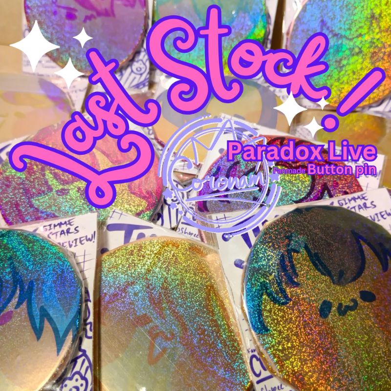 [LAST STOCK] Coronam ✤ Paradox Live Button Pin Glitter 75 mm Fanmerch