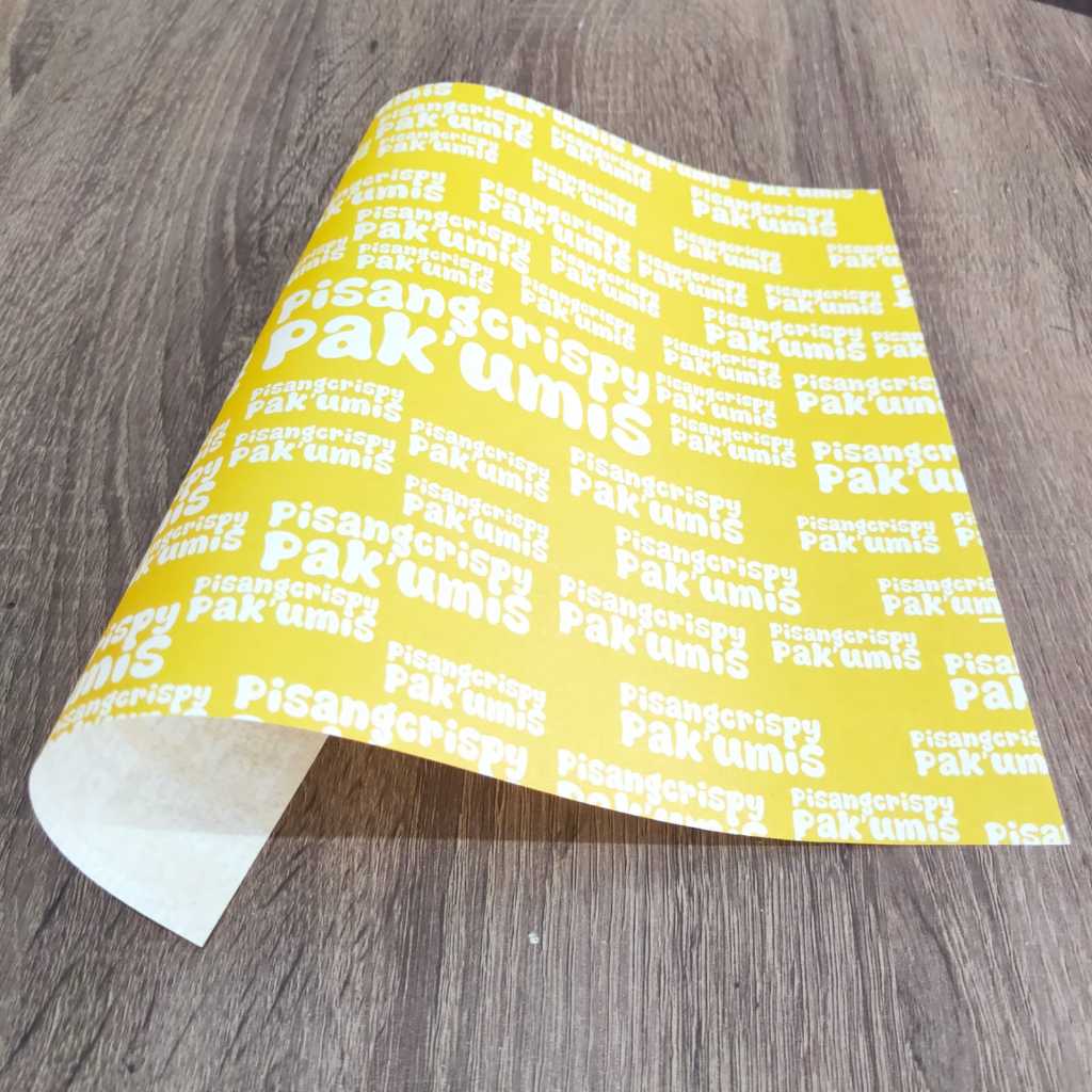 

CUSTOM Kertas Roti Foodgrade 30 x 38 cm - Wrap Paper / Kertas Bungkus / Kertas Minyak