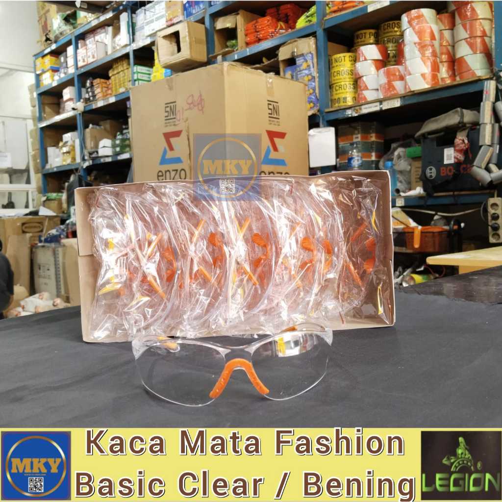 Kacamata Safety Glasses Kaca Mata APD Fashion Bening - Clear Legion / Kacamata Safety FASHION Motor 