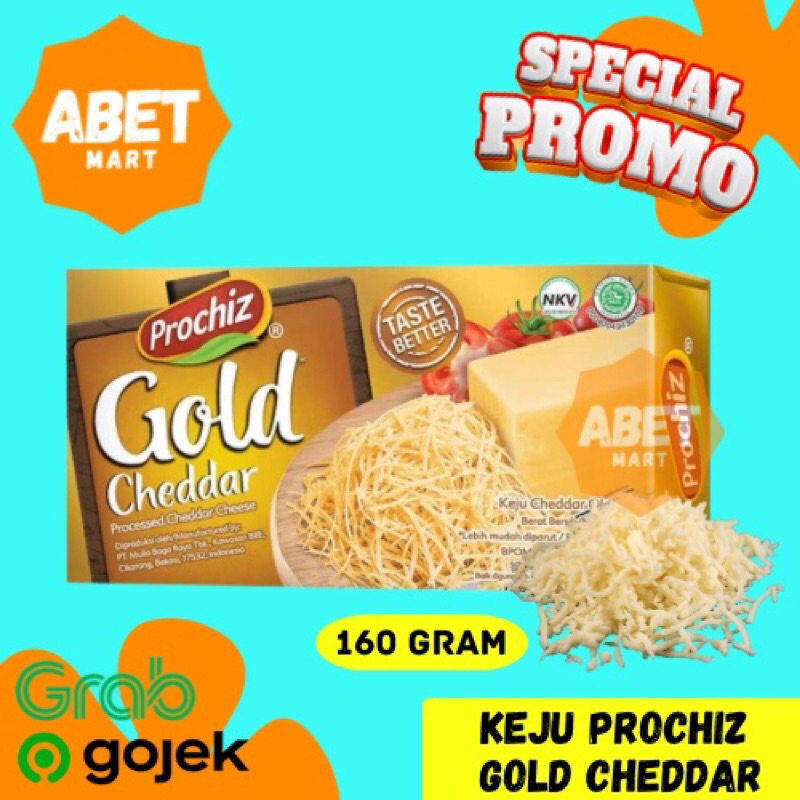 

Keju Prochiz Gold Cheddar Kemasan 160 Gr - Kotak Cheese 160gr Cheedar Pro Chiz Pak Gram