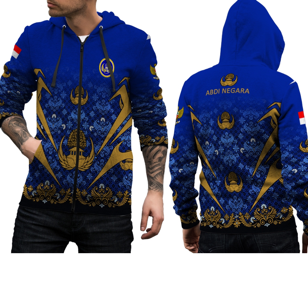 jaket korpri unisex jaket bomber hoodie korpri guru olahraga geratis nama logo