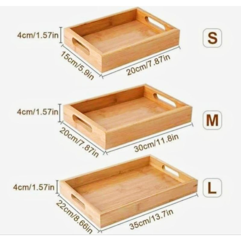 Nampan Kayu | Baki | Nampan Kafe | Kotak Kayu