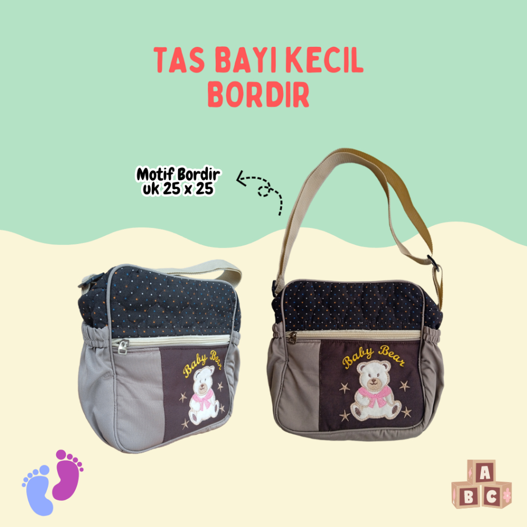Tas Bayi Kecil Premium Tas Slempang Bayi Kecil Bordir