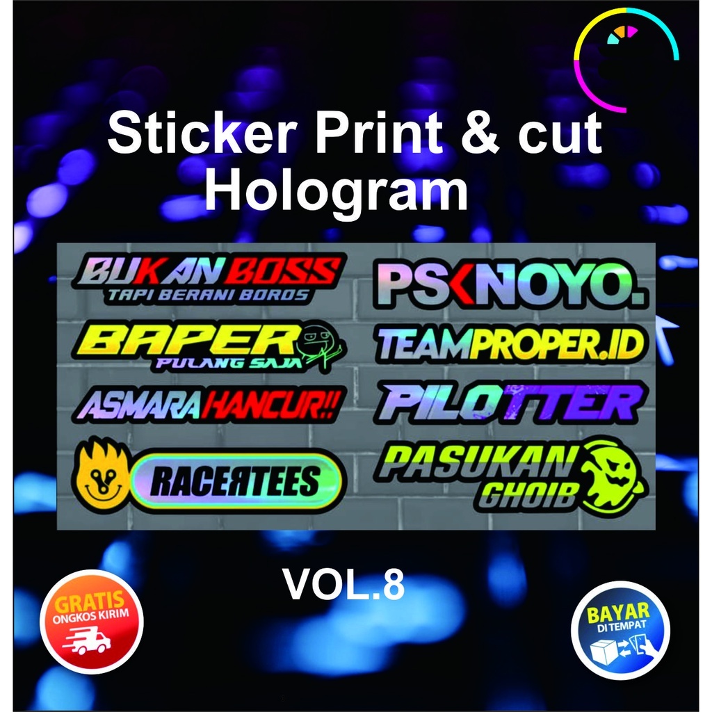 

STICKER PRINT & CUT VOLUME hologram pskn prostreet dll