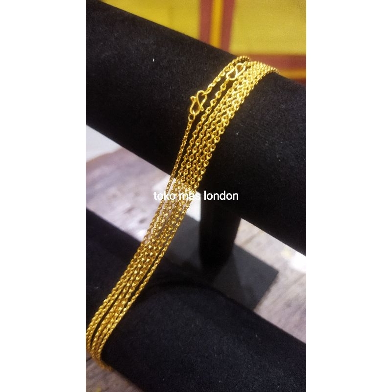 kalung nori emas kadar 99 / 24 karat